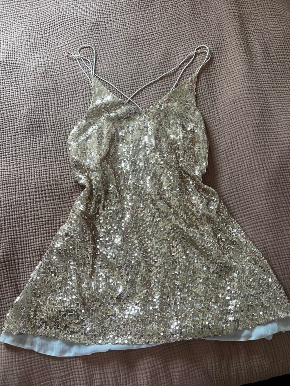 Free people gold dress - Picture 3 of 8